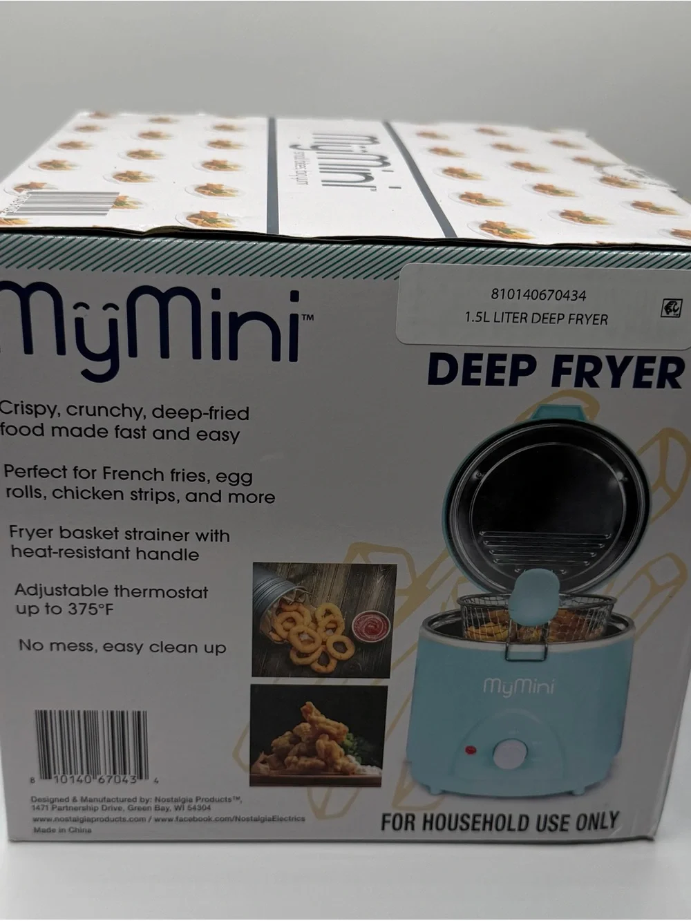 MyMini 1.5L Personal Deep Fryer 700W Compact Countertop Kitchen Appliance NIB